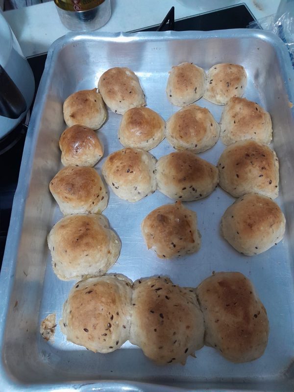 Pãezinhos feitos por uma aluna